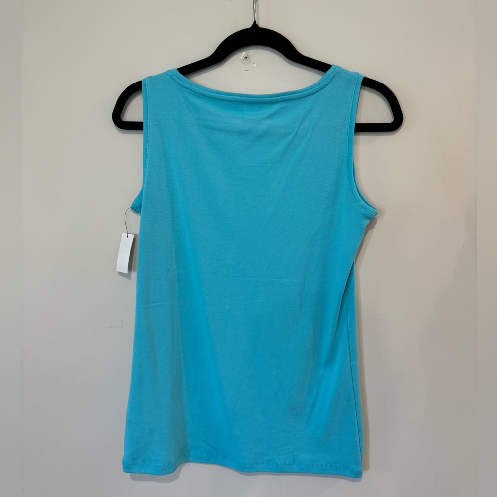 Talbots | Bateau Neck Tank | Electric Blue | XS